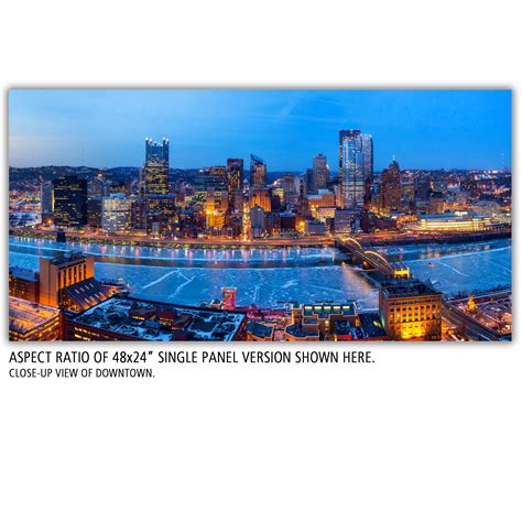 Pittsburgh Skyline Canvas Wall Art | Holy Cow Canvas