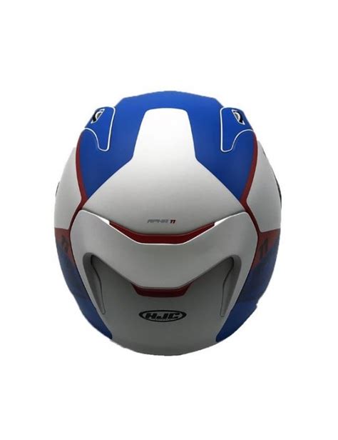 Casco Moto Completo HJC RPHA 11 Texen MC21SF Blanco Azul Mate Rojo 136421