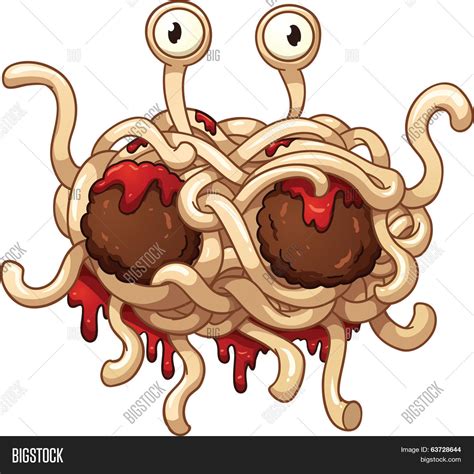 Flying Spaghetti Vector And Photo Free Trial Bigstock
