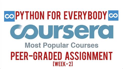 Coursera Python For Everybody Peer Graded Assignment Solution