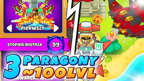 3x PARAGONY Vs Max Rounds Zestaw Statek Samolot Ninja Bloons TD 6