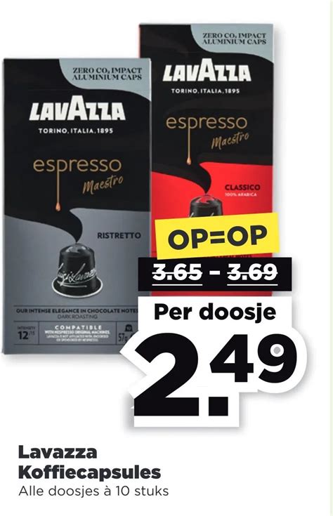 Lavazza Koffiecapsules Aanbieding Bij Plus