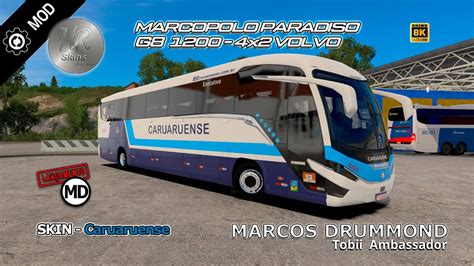 Lançamento HR SKINS Caruaruense Skin em 8K Marcopolo Paradiso G8