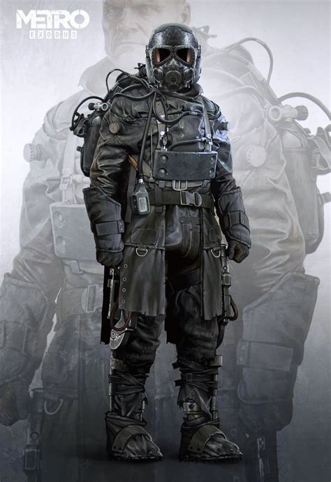 Artstation Metro Exodus Colonel Miller Suits Vlad Tkach Post