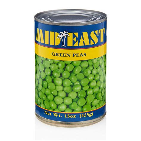 Mideast Canned Green Peas One Stop Halal