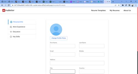 Github Mramitkumarsagar Resume Resume Builder Web App Is Almabetter Frontend Devlopment Project