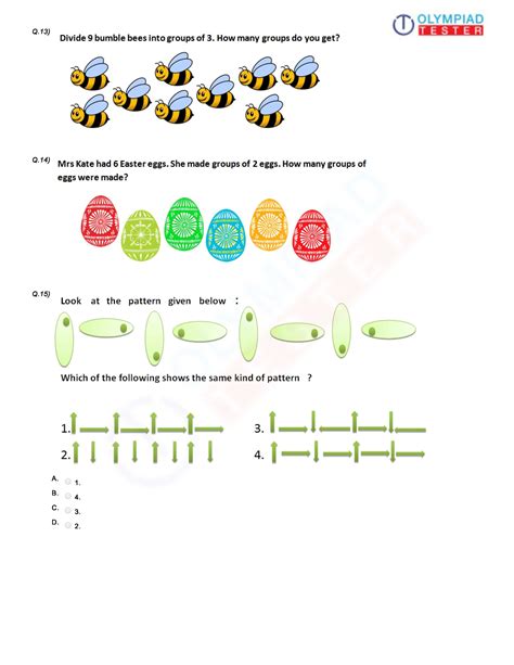 Logical Reasoning Worksheets For Class 1