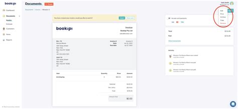 How To Edit Business Invoices In Web App Bookipi