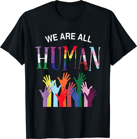 We Are All Human LGB Transgender Gay Pansexual Pride T Shirt Walmart