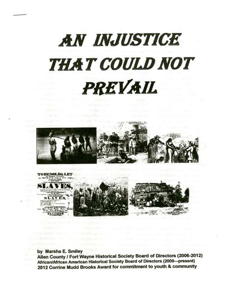 An Injustice That Could Not Prevail - ACPL Genealogy Center