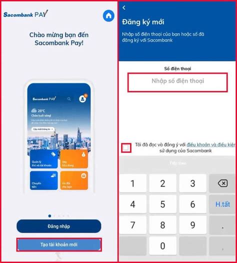 Hướng dẫn mở tài khoản ngân hàng Sacombank online tại nhà