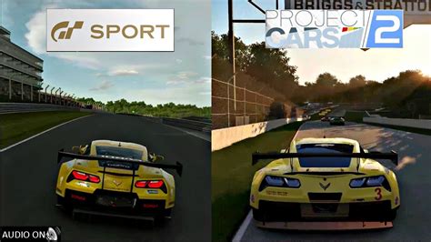 Gran Turismo Sport Vs Project Cars Sounds Graphics Corvette C Youtube