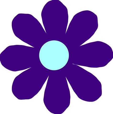 Violet Flower Clip Art at Clker.com - vector clip art online, royalty ...