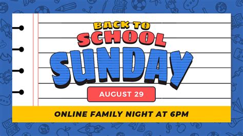 Back To School Sunday — Sunset Church Of Christ