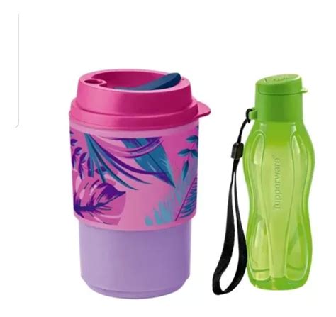 Tupperware Copo P Viagem Floral Ml Eco Tupper Lim O