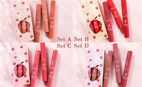 Amazon Piece Nude Matte Lipstick Set Natural Velvet Air