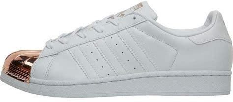 Adidas Womens Superstar Metal Toe Trainers White Light Copper Metallic