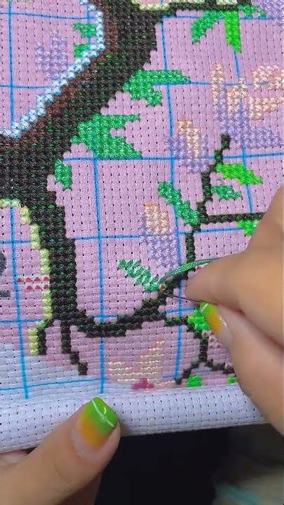 Cross Stitch 十字繡 十字繡豎背繡 手工十字繡 我的生活新姿勢 抖出你的快樂8 Youtube