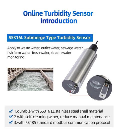 0 4000 Ntu Turbidity Meter Sensor Measurement Instrument Online