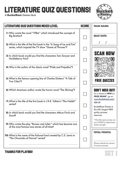 Literature Questions And Answers