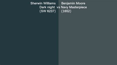 Sherwin Williams Dark Night Sw Vs Benjamin Moore Navy