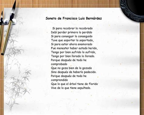 Soneto Francisco Luis Bernárdez argentino Poemas Te regalo esta