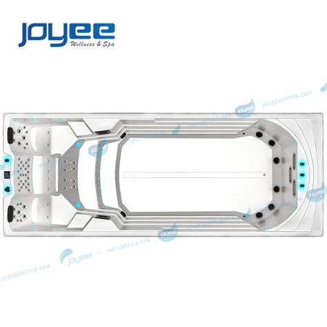 Joyee Luxury Large Fiberglass Swimming Pool Outdoor Excersize Swim Spa China Outdoor Jakuzzi