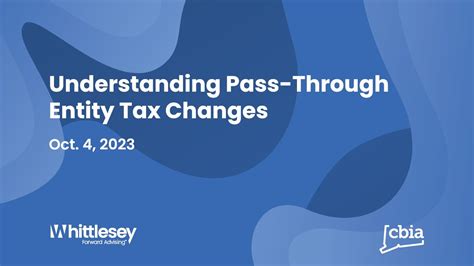 Understanding Pass Through Entity Tax Changes YouTube