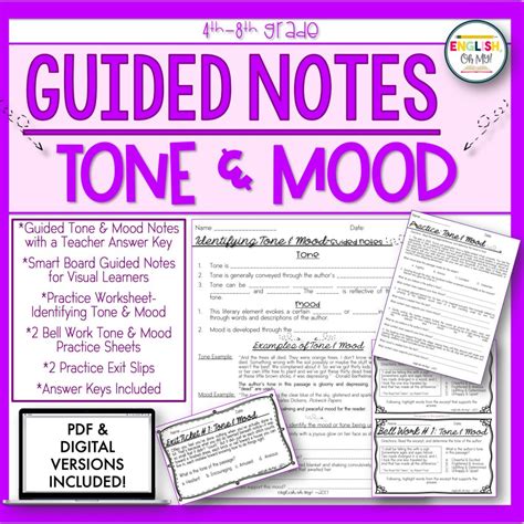 Tone & Mood Activity - English, Oh My!