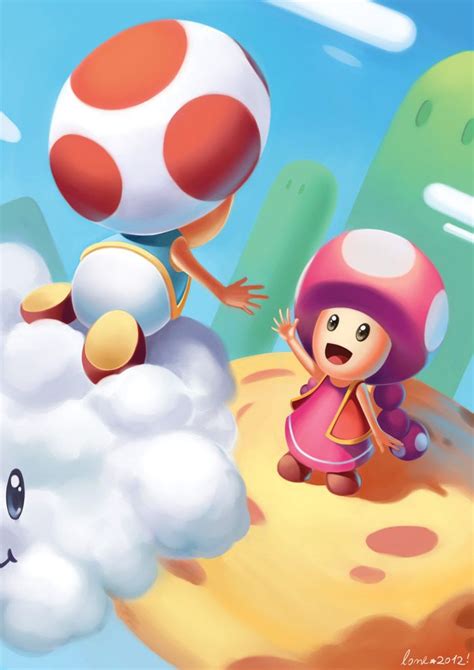 Toad And Toadette By Thelonely On Deviantart Super Mario Art Mario