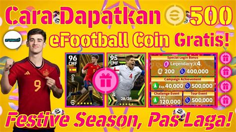 TUTORIAL CARA MENDAPATKAN 500 KOIN EFOOTBALL SECARA GRATIS DAN CEPAT DI