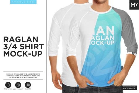 Raglan 34 Shirt Mock Up ~ Product Mockups ~ Creative Market