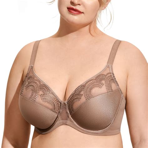 Aisilin Women S Minimizer Lace Bra Plus Size Unlined Underwire Full