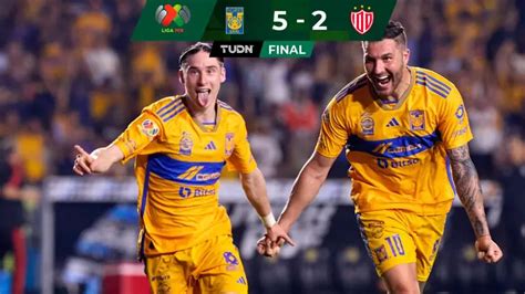 Tigres Vs Necaxa Marcelo Flores Anota Hat Trick En Partido Jornada 16