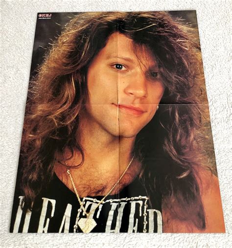 Jon Bon Jovi 80s Poster