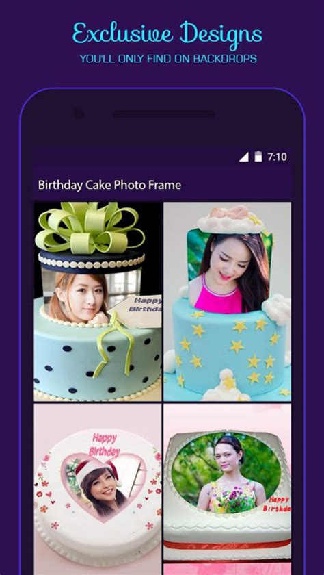 Android I In Birthday Cake Photo Frame Ndir