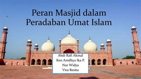 PERAN MASJID DALAM PERADABAN UMAT ISLAM PPT