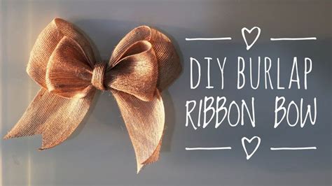 DIY Burlap Bow Tutorial