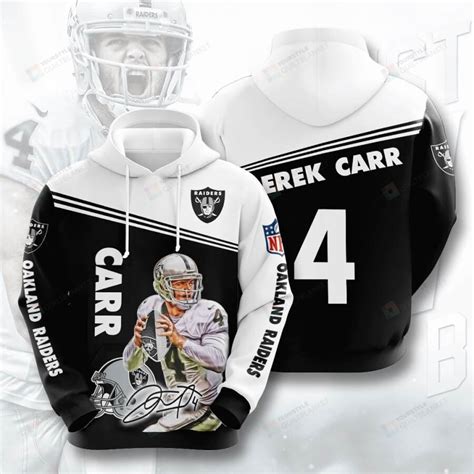 Las Vegas Raiders Derek Carr 3d All Over Print Hoodie Zip Up Hoodie