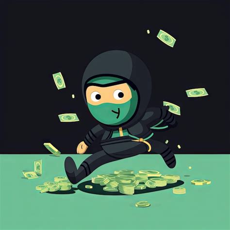 Premium Ai Image As A Ninja Stealthily Navigating Financial Challenges