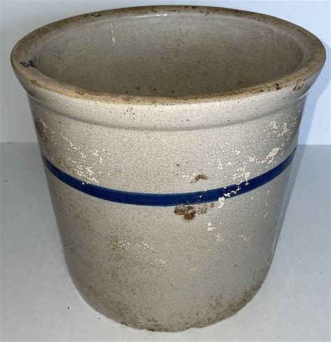 Sold Price 2 Gallon Blue Band Stoneware Crock Invalid Date CDT