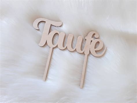 Caketopper Aus Holz Taufe Kommunion Hochzeit Cake Topper