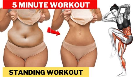 Standing Abs Workout To Lose Belly Fat Youtube