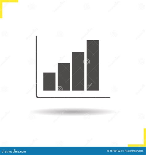 Growth Chart Glyph Icon Stock Vector Illustration Of Analytics 167201024