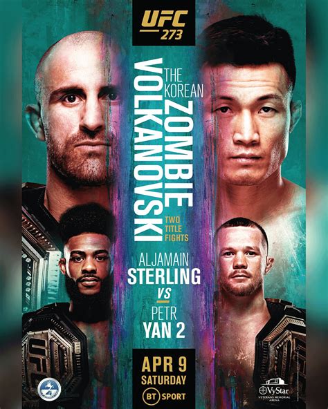 Official Poster For Ufc 273 Rmma