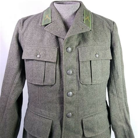 Wwii Vintage Military Swedish Wool Uniform 1943 Field Jacket Etsy
