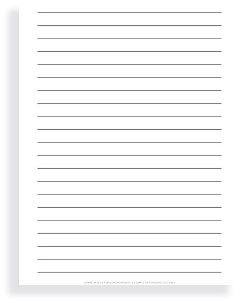 Printable Lined Paper