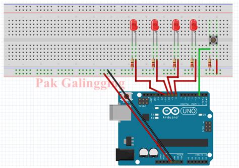 Menyalakan Led Dengan Push Button Langkah Mudah Belajar Arduino