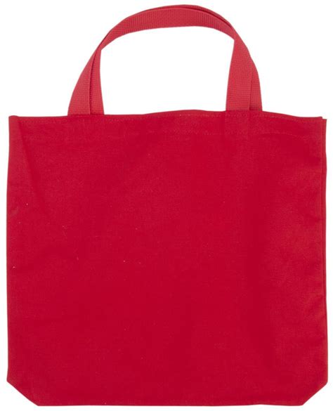 Wearm™ Canvas Bags And Totes Canvas Tote 135x135x2in Red