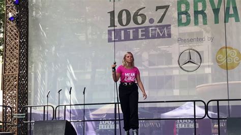 Reneé Rapp Sings Someone Gets Hurt At Broadway In Bryant Park